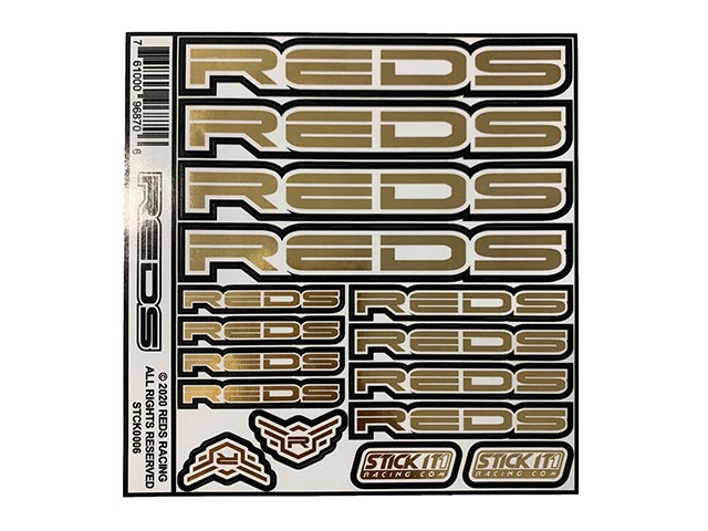 REDS REDSTCK0006 - STICKERS CHROME GOLD 2020