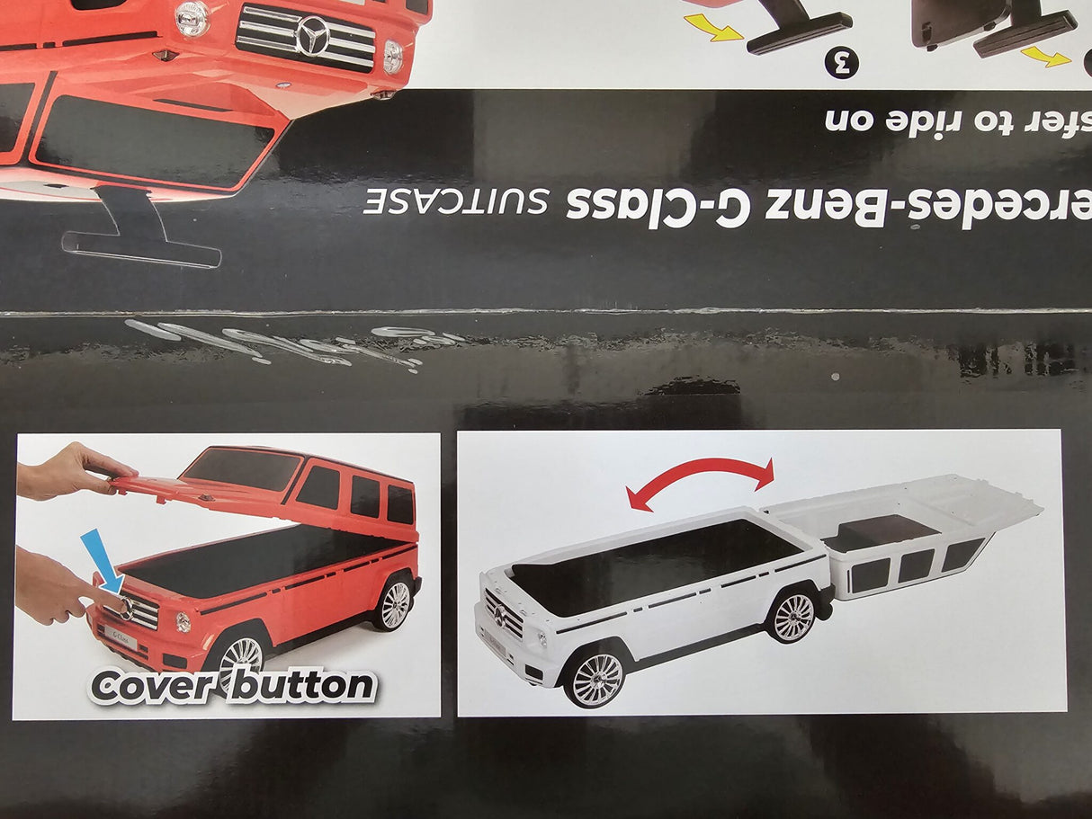 Mercedes children's travel suitcase and walker in 1