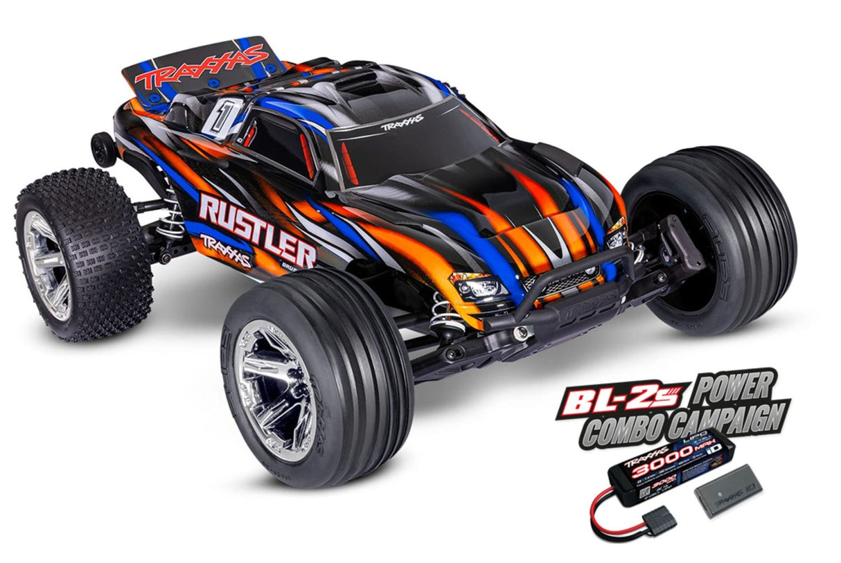 Traxxas Rustler 2WD BL-2s EHD - FREE LIPO COMBO DEAL