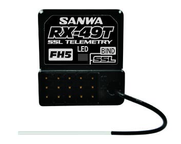 SANWA S.107A41433A - Receiver RX-49-T 4 chanels 2 4GHZ FH5 SXR Waterproof