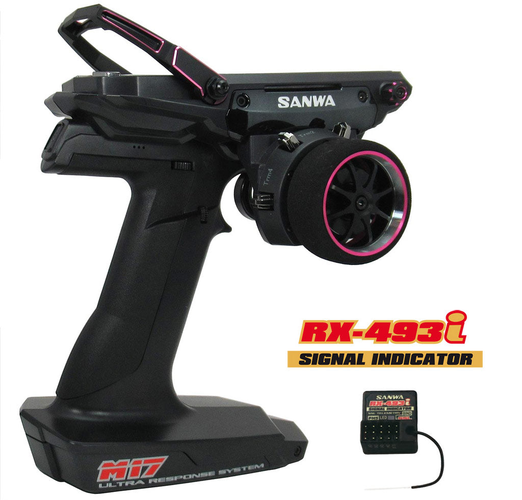 SANWA S.M17COMBOPINK - Sanwa M17 FH5 Pink Combo with 2x RX493i Receivers
