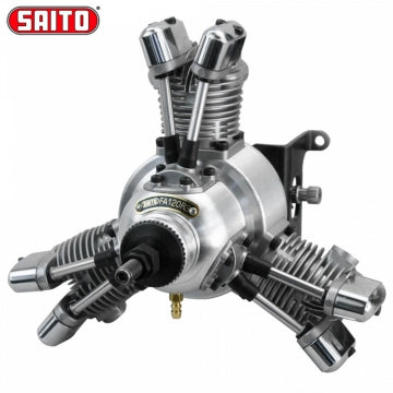 Saito SAFA-120R3 - FA-120R3 20cc 4-takts 3-cyl Stjärnmotor Metanol
