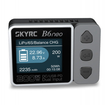 SkyRC SK-100198-02 - SkyRC B6neo DC Charger Input 10-28volt Black/Grey
