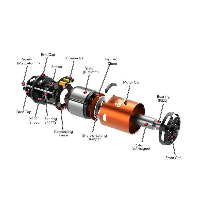 Cheetah 10 S60A ESC + 4000KV/8.5T 2P BL Motor