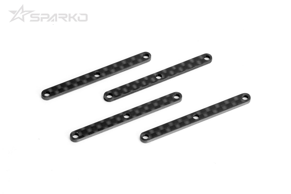 SPARKO SPKF83002-15 - Sparko F8 Carbon Fiber Front Upper Arm Inserts R=L 1.5mm 4pcs