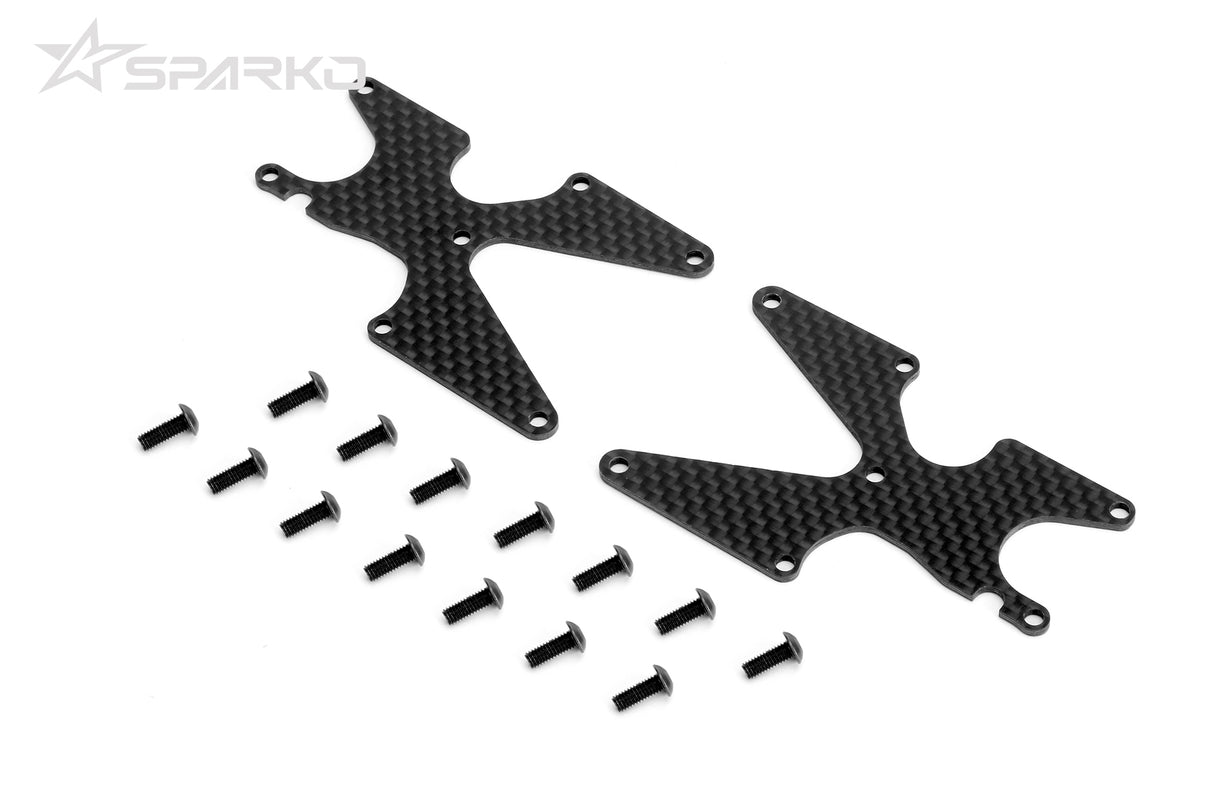 SPARKO SPKF83007-20OP - Sparko F8 Carbon Rear Arm inserts 2.0mm - 2pcs