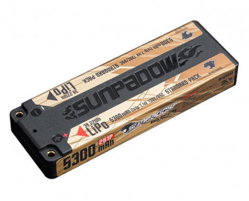 Sunpadow S653065 - Li-Po Battery 2S 7,4V 5300mAh 130C Stick U-LCG Gold