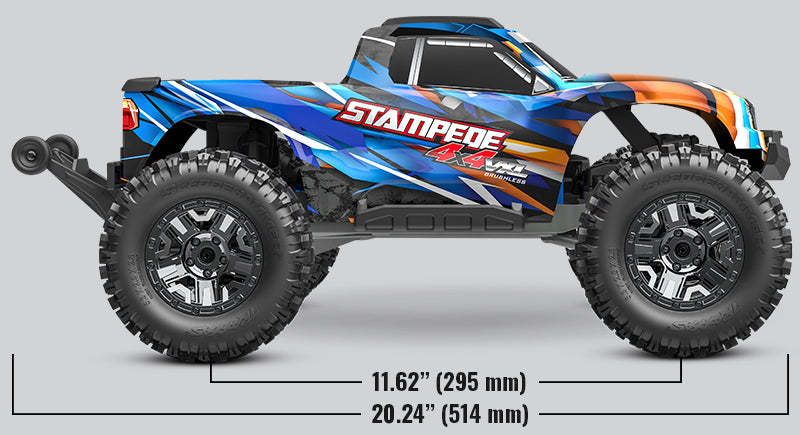 Traxxas 90376-4 Stampede 4x4 VXL HD 1/10 RTR TQi TSM