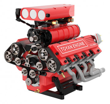 Toyan Engine FS-V800GCS - FS-V800GCS 8-Cyl Methanol Engine 4-Stroke Kit
