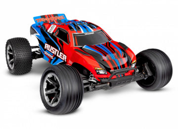 Traxxas 37254-8 Rustler 2WD 1/10 RTR TQ EHD USB-C - With Battery/Charger