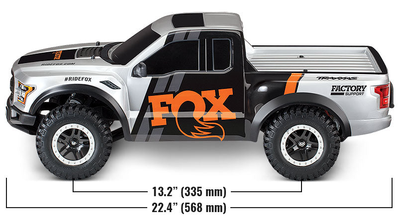 Traxxas 58094-8-FOX Ford F-150 Raptor 2WD 1/10 RTR TQ USB FOX - With Battery/Charger