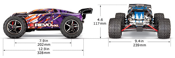 Traxxas 71076-8 E-Revo 1/16 VXL 4WD RTR TQi TSM - USB with Batt/Charger