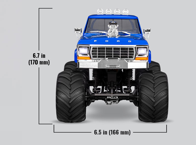 BLACK TILBUD - TRX-4MT Ford F-150 Monster Truck RTR - 2S LiPo/USB Charger