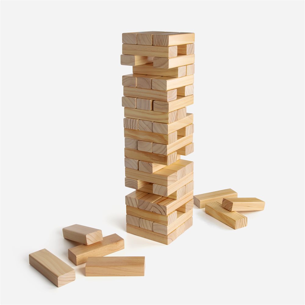 Stanlord Tumble Tower Pro XL – Stort Jenga-spil i fyrretræ