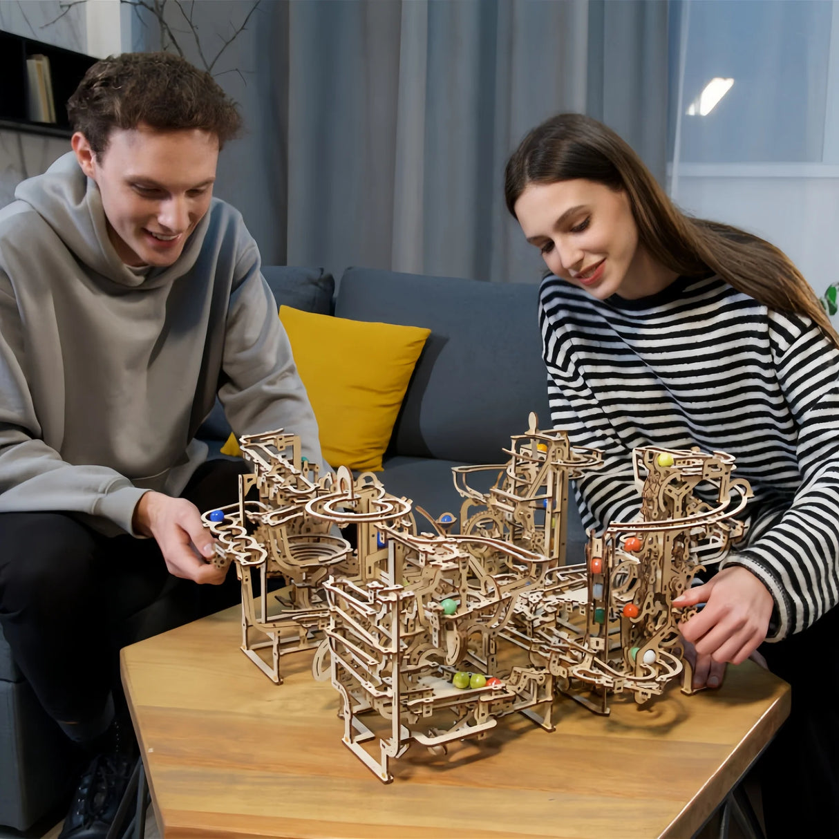 Ugears Marble Run Spiral Hoist (Marble - 4)