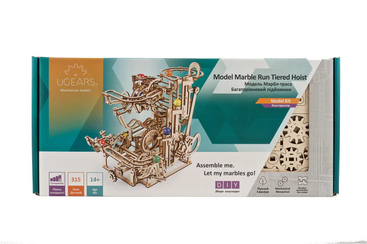 Ugears Marble Run Tiered Hoist (Marble - 3)