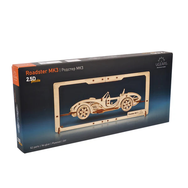 Ugears Roadster MK3 2.5D Puzzle