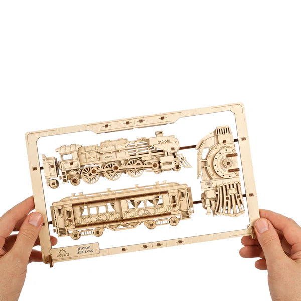 Ugears Steam Express 2.5D Puzzle