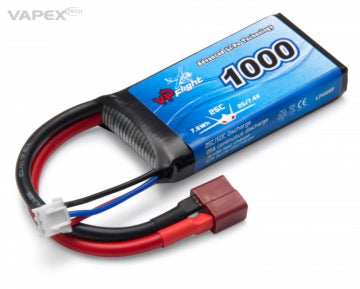 Vapex LP009FD - Li-Po Battery 2S 7,4V 1000mAh 25C T-Connector
