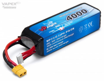 Vapex LP043FXT - Li-Po Battery 5S 18,5V 4000mAh 25C XT60-Connector