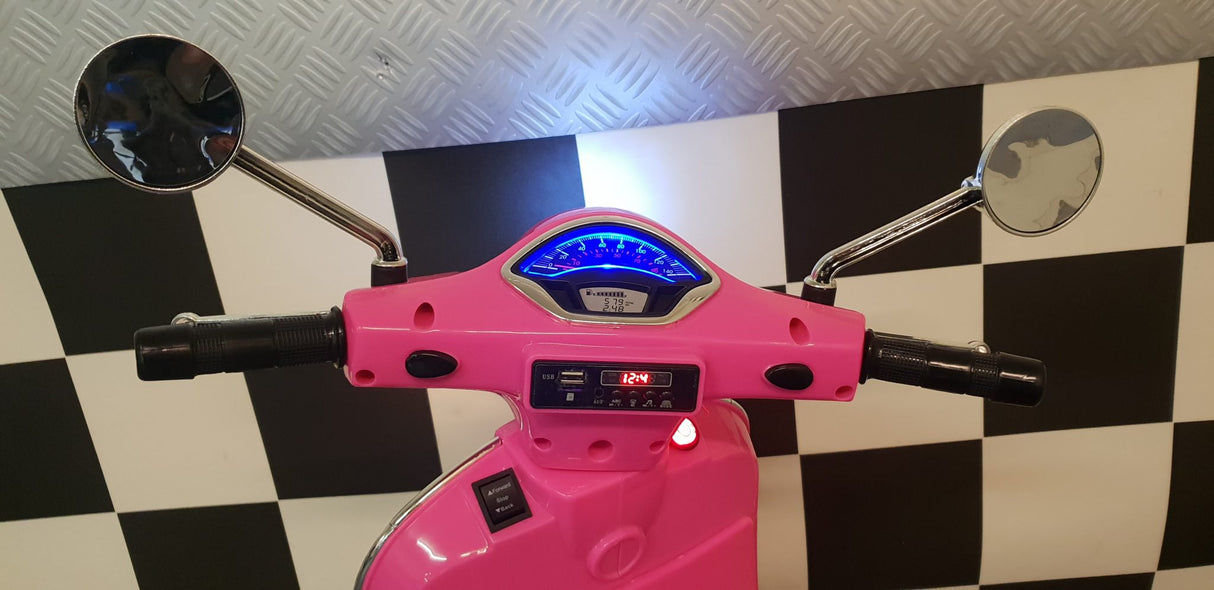 Vespa GTS børnescooter 12 volt med vindskærm