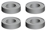 Ball Bearing 6.35x9.525x3.175mm (4)
