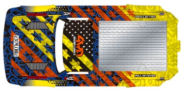 Bodyshell Red/Yellow
