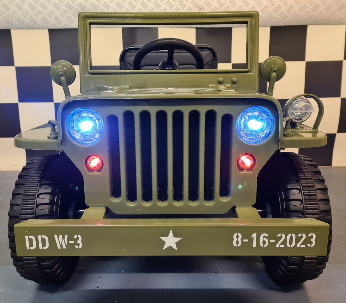 Electric children's jeep Willy 12 volts with remote control 1 person