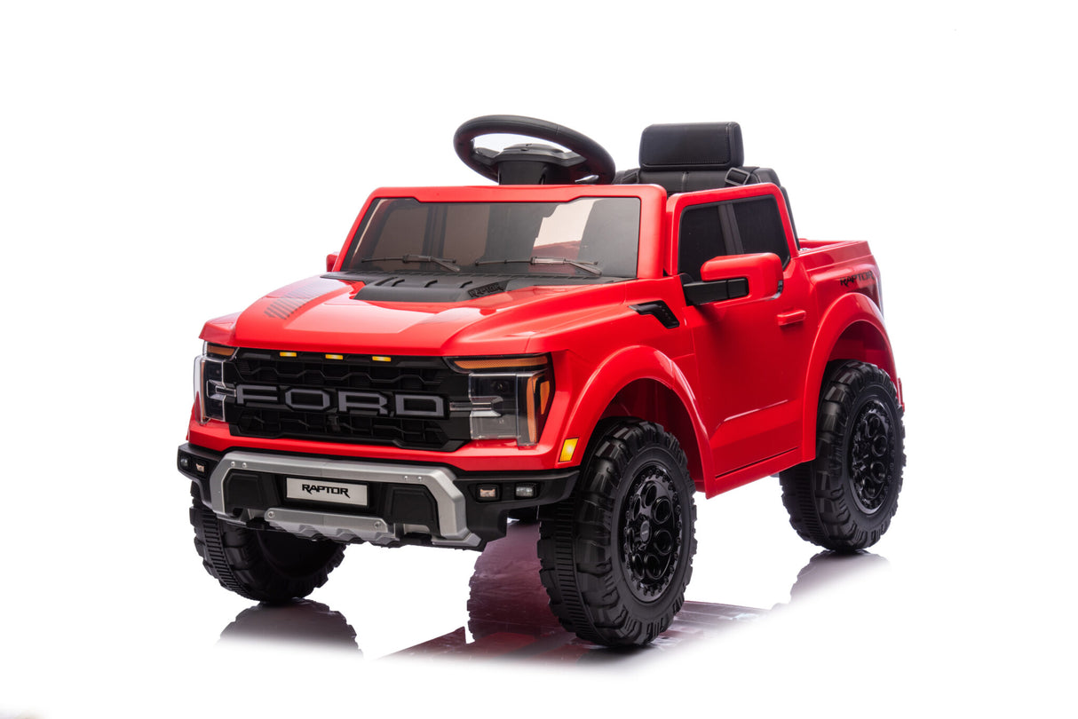 Ford Raptor 1-personers 12 volt sort børnebil