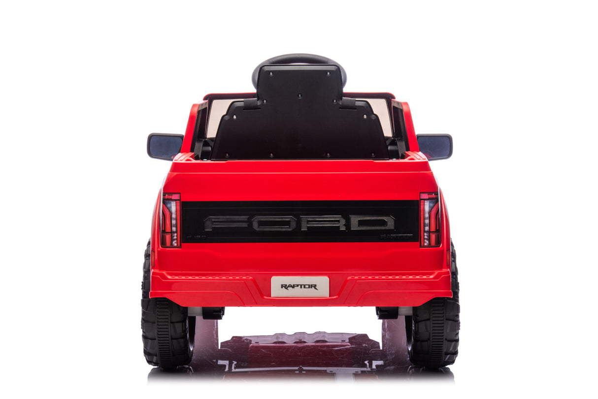 Ford Raptor 1-personers 12 volt sort børnebil