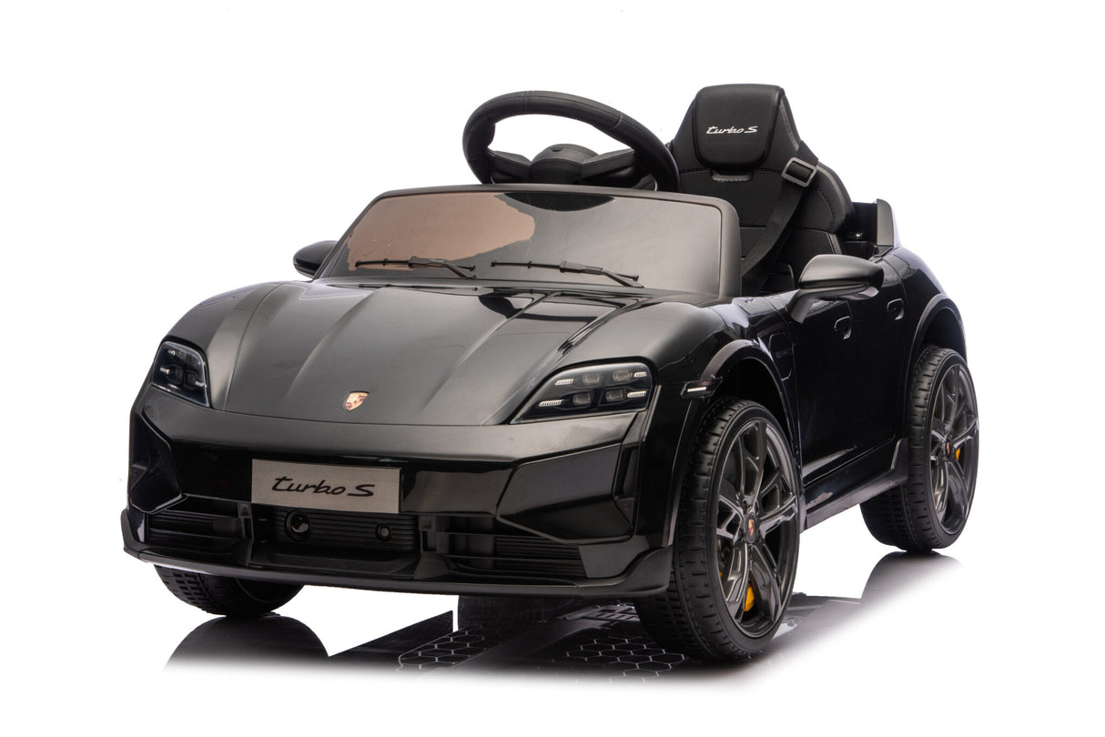 Elektrisk børnebil Porsche Taycan 1-personers 12 volt grå