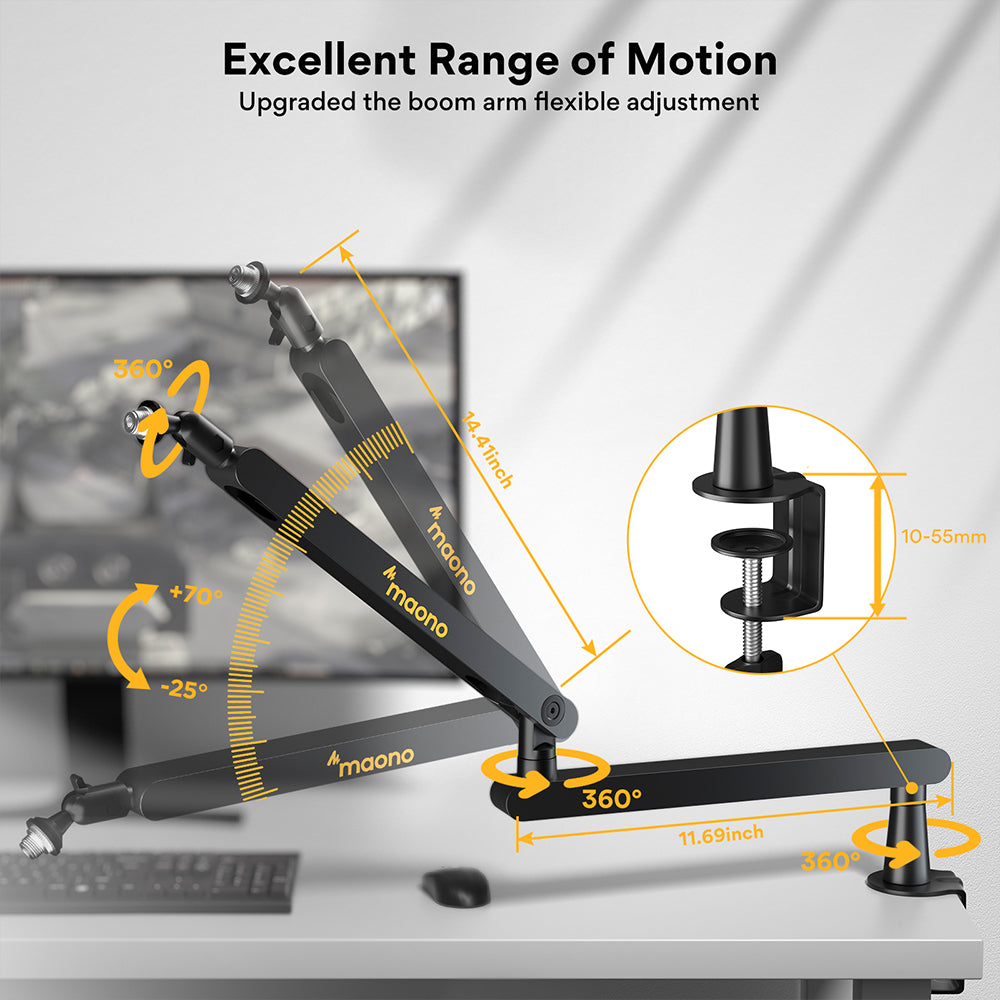 MAONO BA92 Mic Boom arm stand