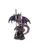 Raised Fantasy Kingdom Of The Dragon Chess Set With Corner Towers 43cm