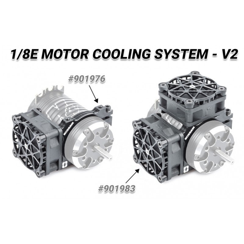 Aluminium Fan Mount V2 - 42mm Motor Diameter - up to 2x 40mm Fans