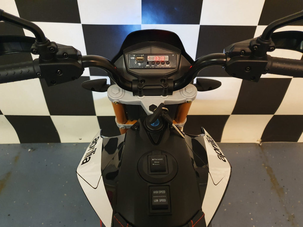 Aprilia Dorsoduro electric children's motorcycle