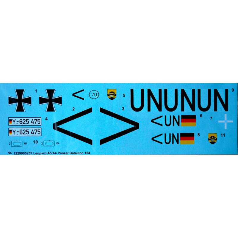 Decals Leopard 2A6 UN