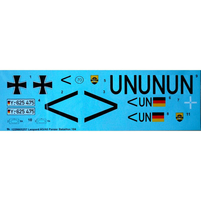 Decals Leopard 2A6 UN
