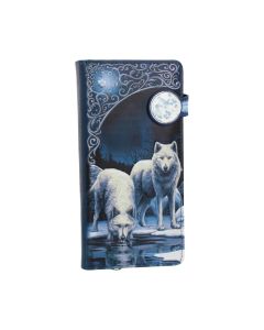 Nemesis Now Lisa Parker Guidance Wolf Pup Embossed Purse Turquoise 18.5cm