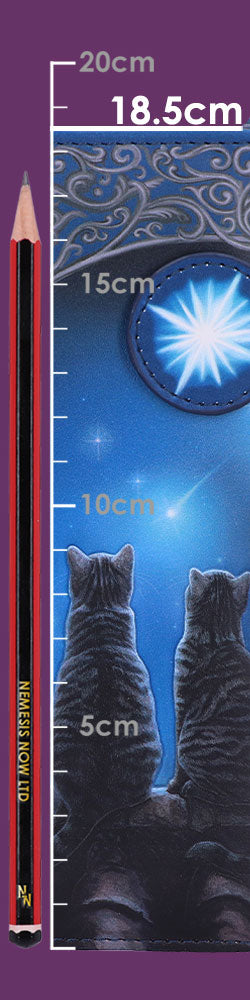 Nemesis Now Lisa Parker Wish Upon A Star Cat Purse Blue 18.5cm
