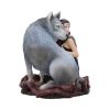 Soul Bond by Anne Stokes hand-painted wolf and woman resin figurine