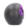 Geode Skull Black Purple Gothic Glitter Skull Figurine
