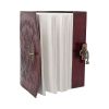 Lockable Red Leather Baphomet Embossed Journal