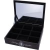 Black and White Spirit Board and Planchette Jewellery Storage Box with Mirror