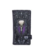 Ravens Flight Black Wing Floral Embossed Purse Wallet