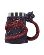 Black Chinese Dragon Coil Goblet Wine Glass