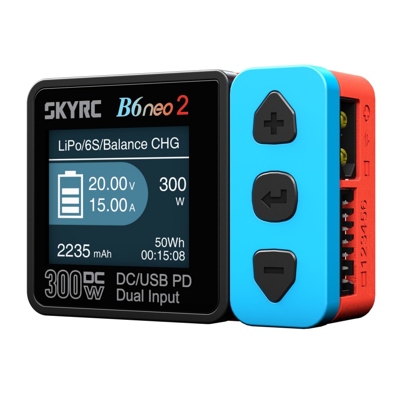 B6 neo2 DC Smart Charger (300W) - Red & Blue