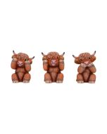 Three Wise Donkeys 11cm