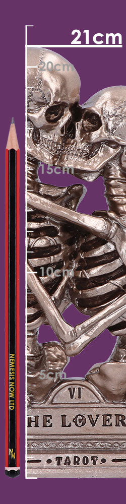 The Lovers Bronze Gothic Skeleton Ornament 20.5cm