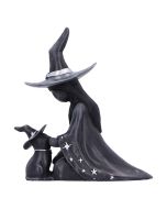 Witch Cat Lantern Figurine