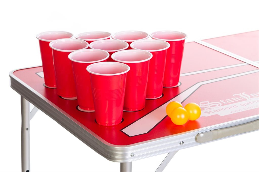 Stanlord Beer Pong Bord Foldbart - Officiel Størrelse